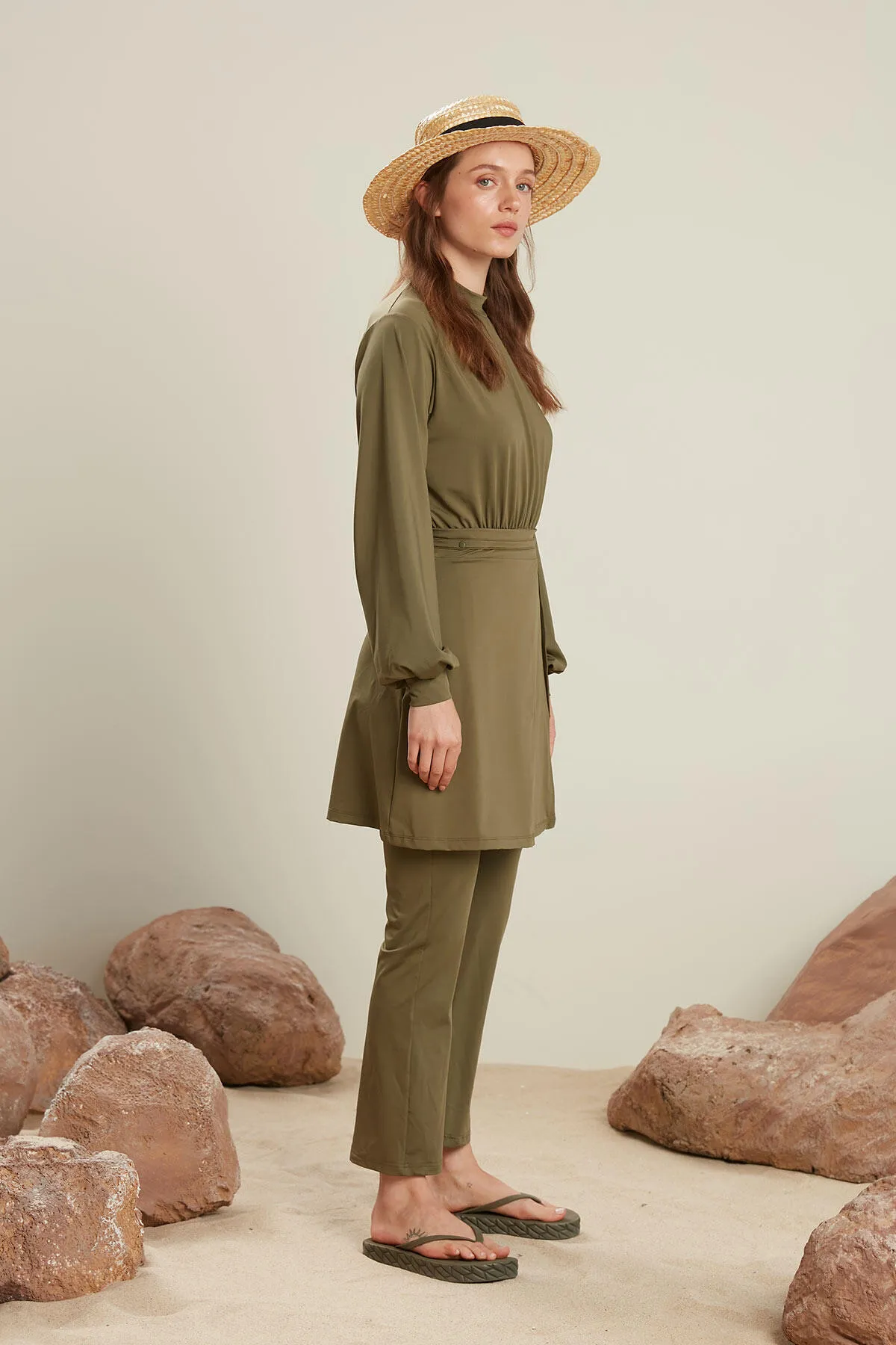 Manuka  HIJAB-BADEANZUG-ROCK KHAKI