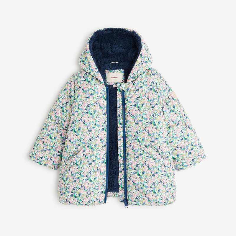 Doudoune fleurie bébé fille violette Catimini