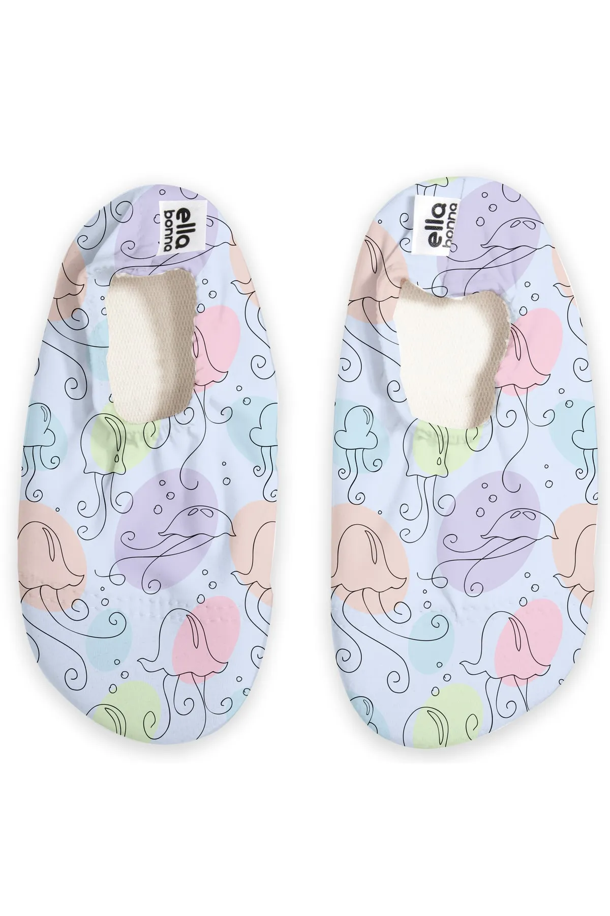 Ella Bonna  Anti-Rutsch-Sohle, Unisex-Baby, Kinder-Meeresschuhe, Pool-Hausschuhe, Qualle