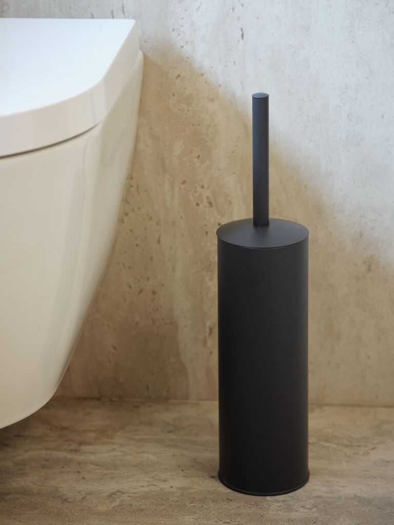 BALSBY toilet brush BALSBY anthracite-gray coated steel
