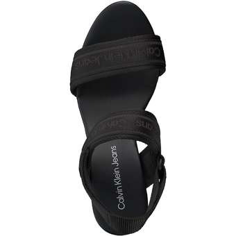 Calvin Klein Wedge Sandal Sling in schwarz
