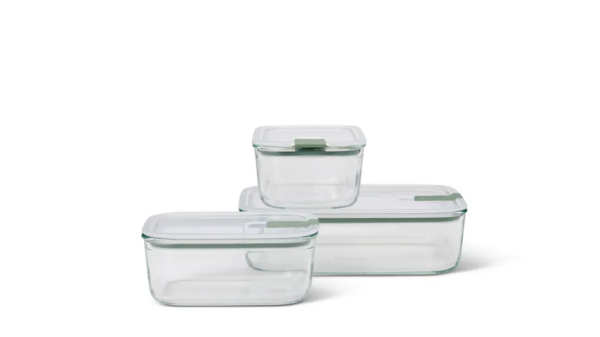 MEPAL Set Glas-Frischhaltedose EasyClip 3-tlg. Nordic sage