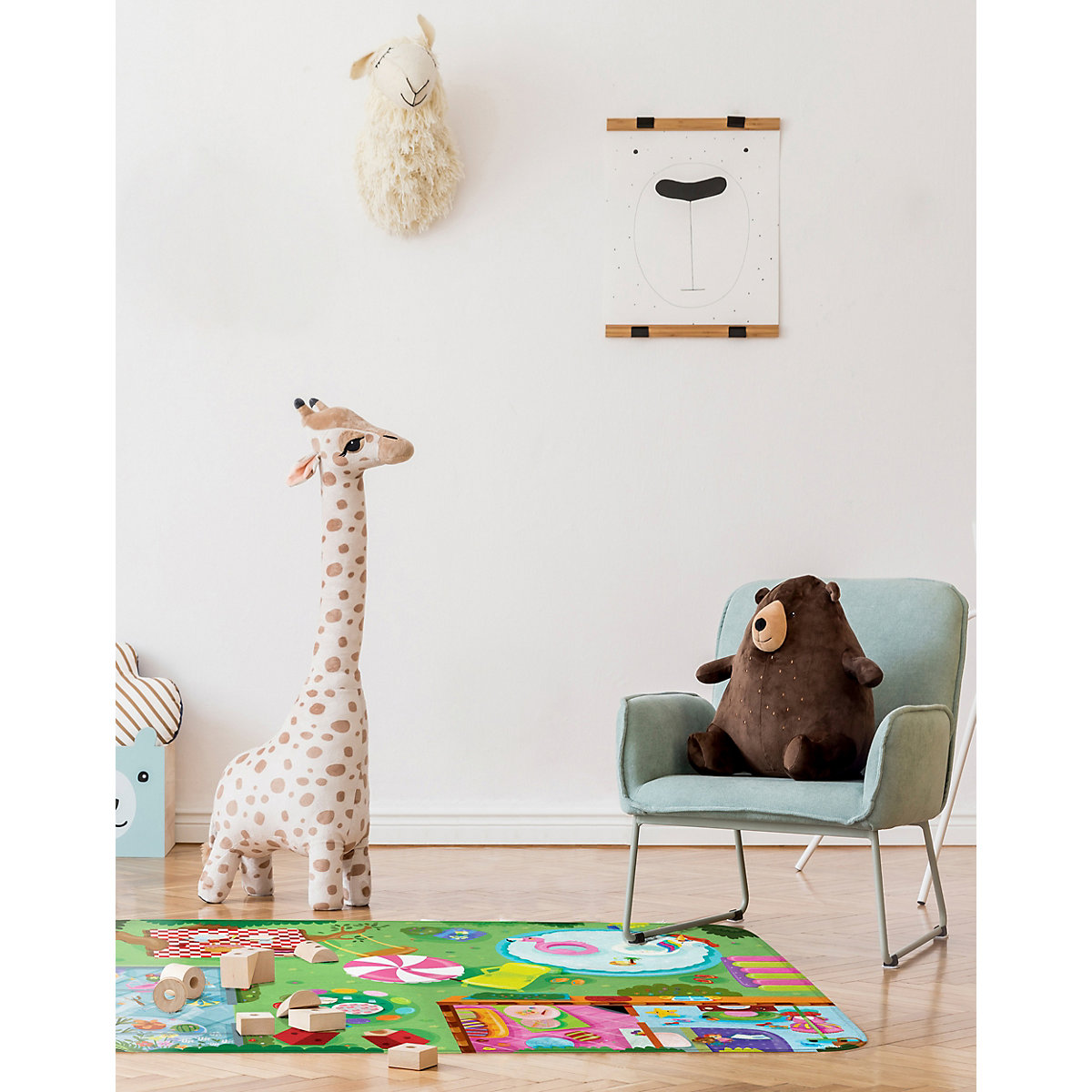 Spielmatte 100x150 - extra weich - Garten
