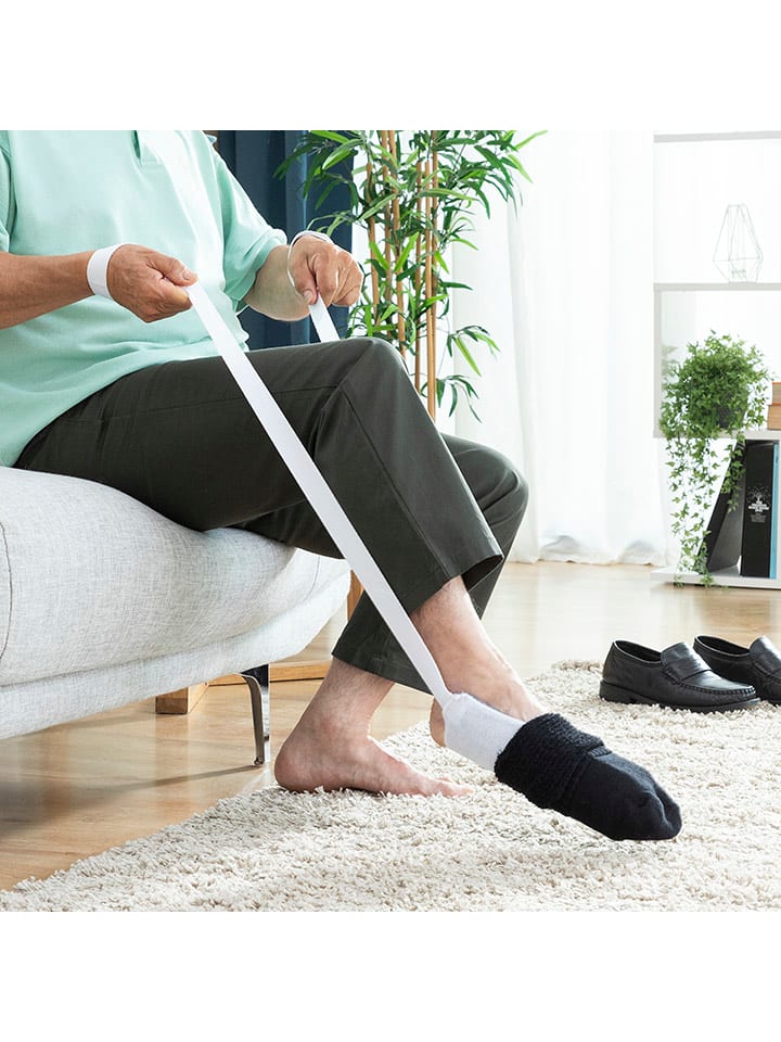 InnovaGoods Sockenanziehhilfe in Grau/ Weiß günstig kaufen onesize