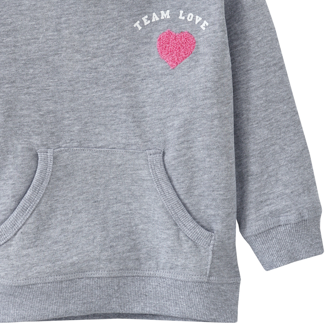 Kinder Hoodie mit Herz-Applikation