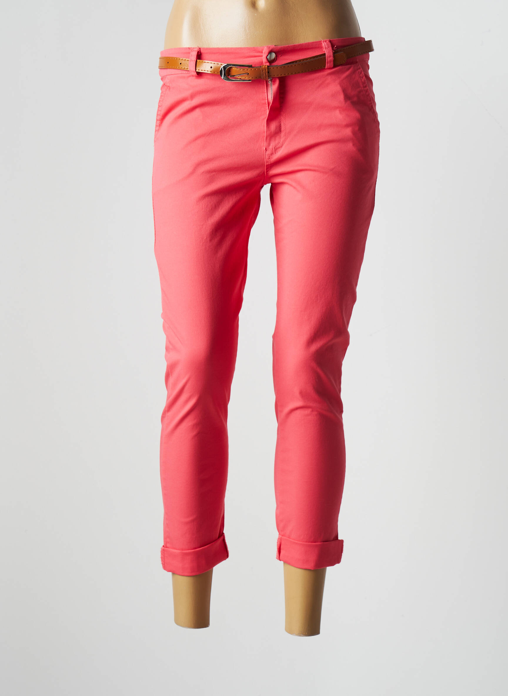 La Petite Nimoise Pantalons Chino Femme couleur orange