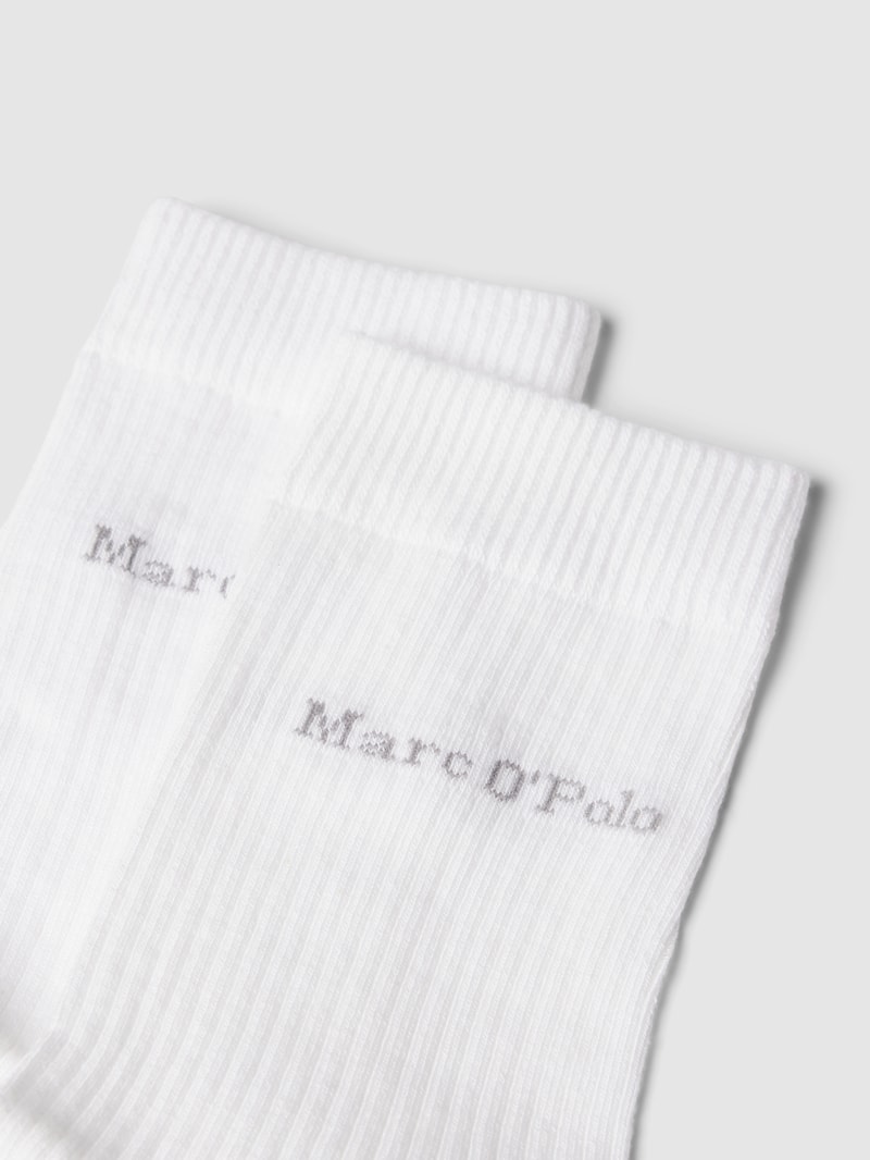 Socken mit Label-Detail im 2er-Pack Modell 'MARTHA' in weiß