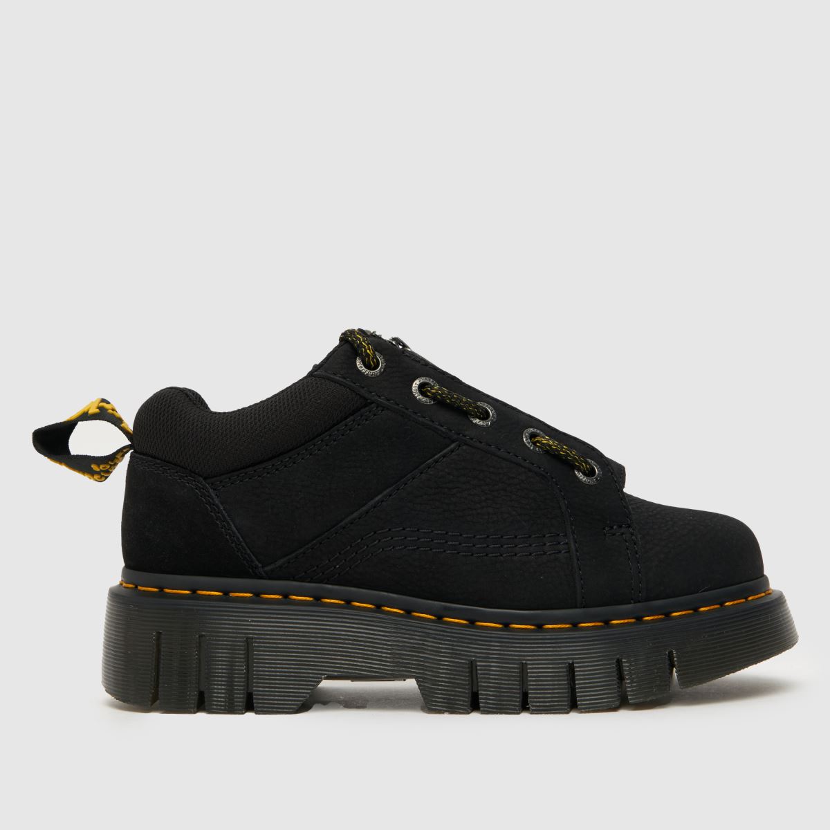 Dr Martens – Woodard – Svarta, låga skor med dragkedja