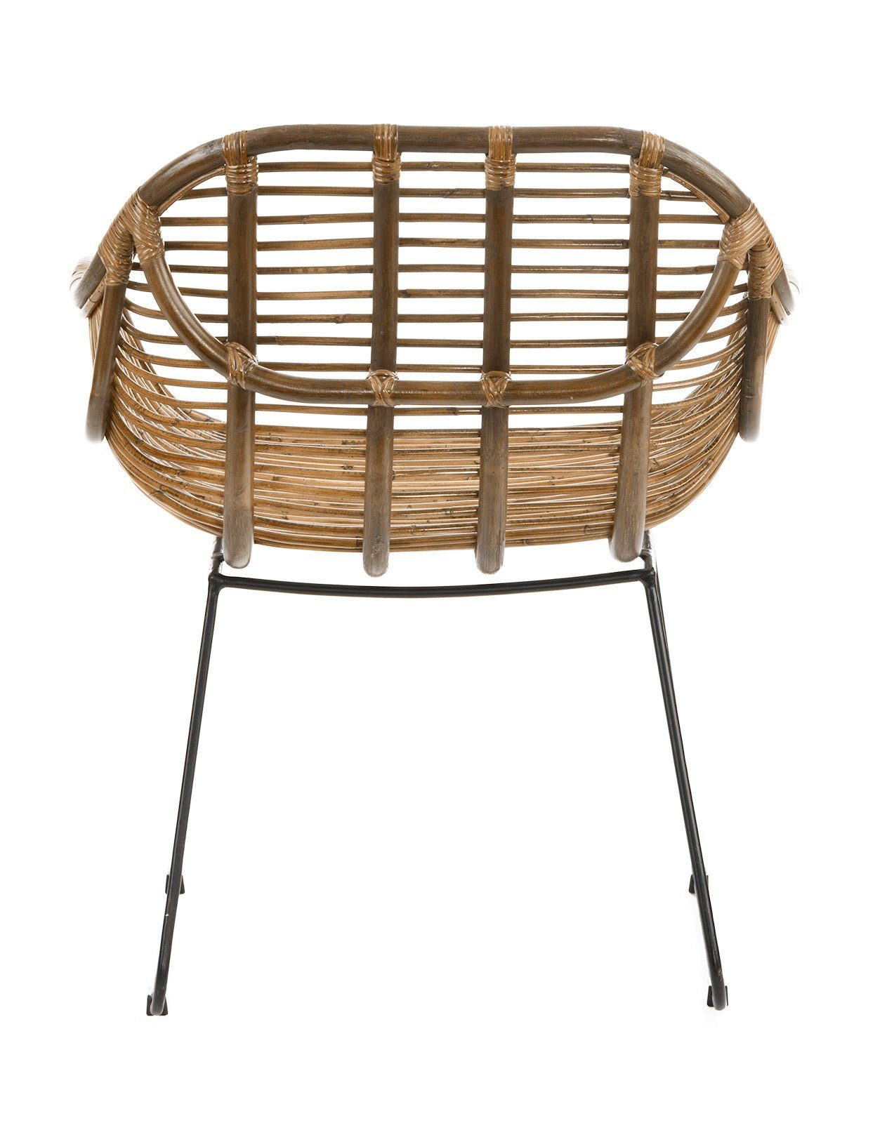 animal-design Rattanstuhl, Rattanstuhl Korbstuhl VENUS stabil aus Rattan in braun / natur - Handarbeit