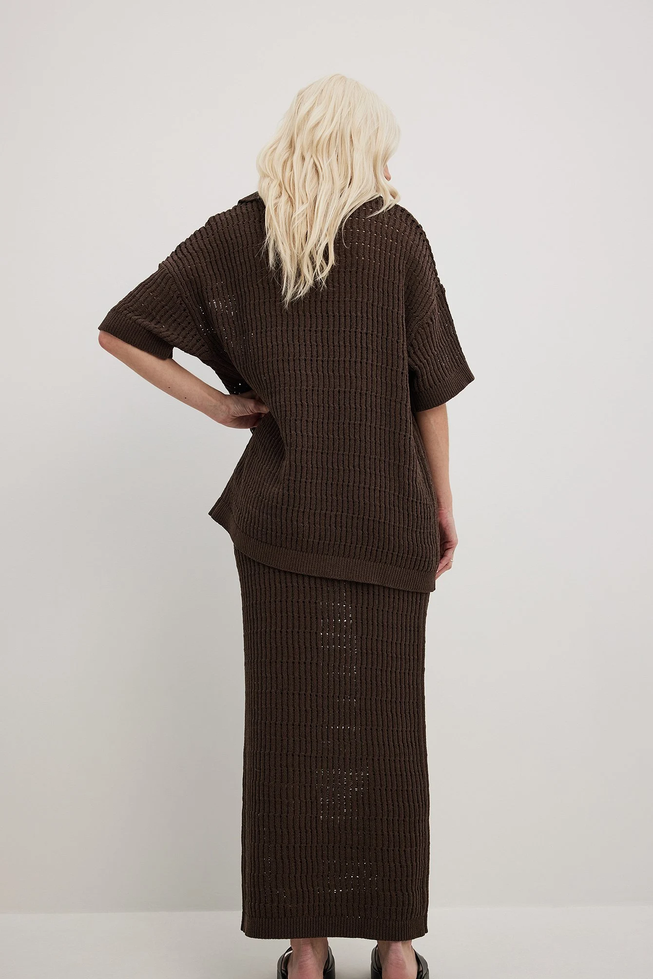 Chenille Knitted Maxi Skirt