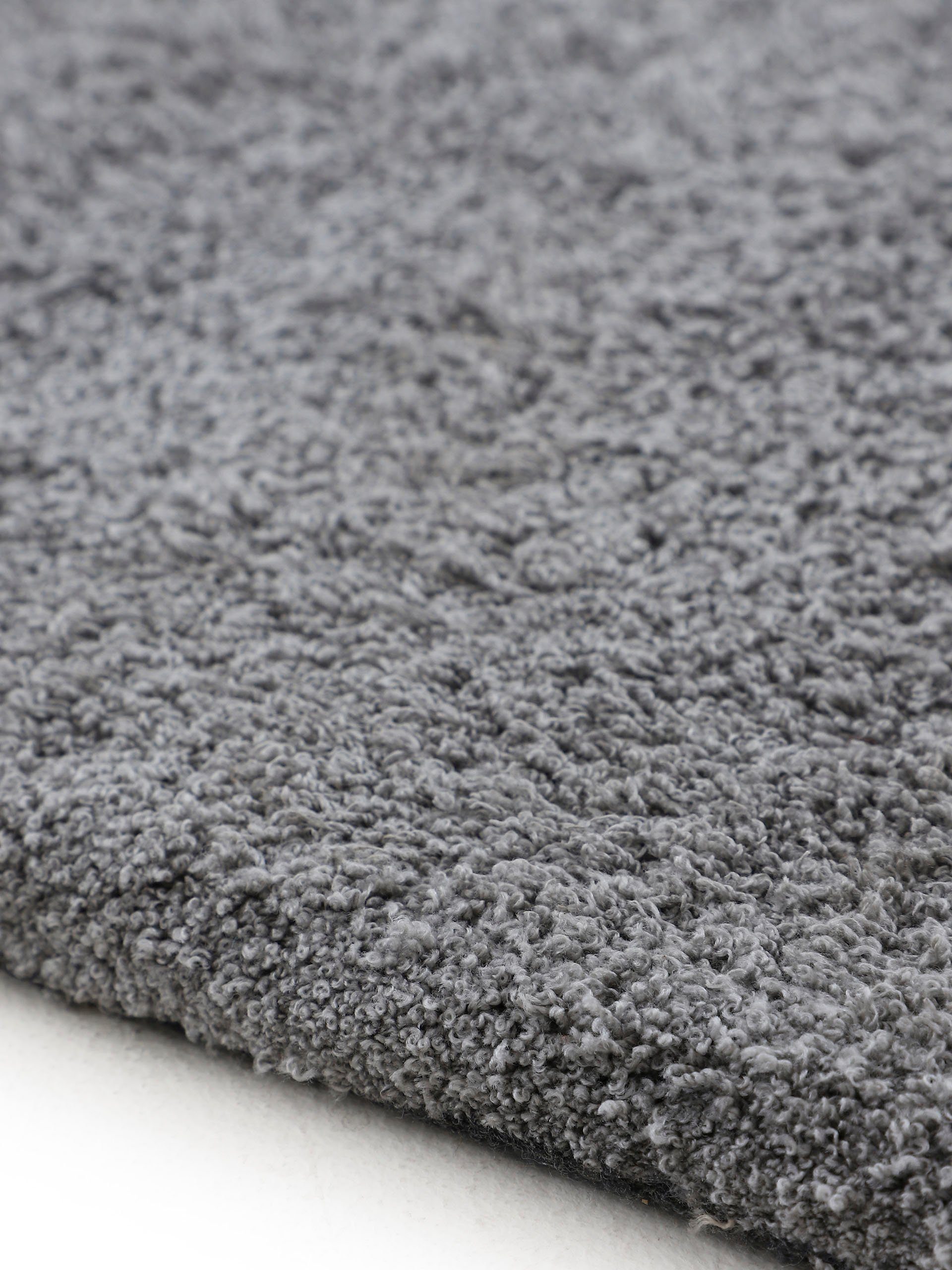 Teppich Silky, carpetfine, rund, Höhe: 20 mm, Shaggy, Langflor, uni, besonders weich, handarbeit