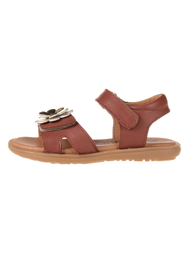 kmins Leder-Sandalen in Helbraun günstig kaufen