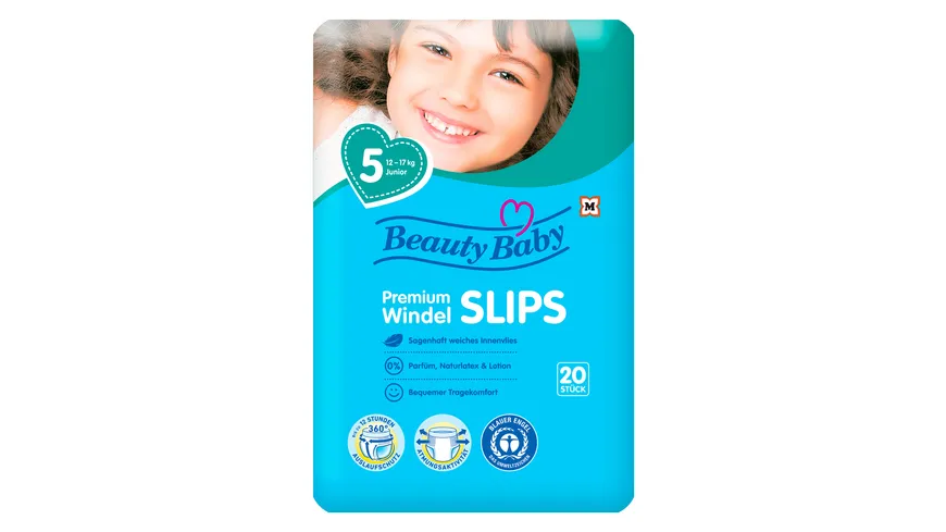 Beauty Baby Premium Dry Pants, Größe 5 Junior, 12-17 kg