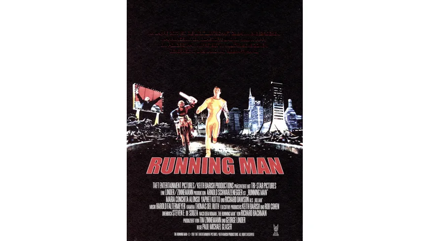 Running Man - 3-Disc Limited Collector's Edition im Mediabook  (4K Ultra HD) (+ Blu-ray 2D) (+ Bonus-Blu-ray)
