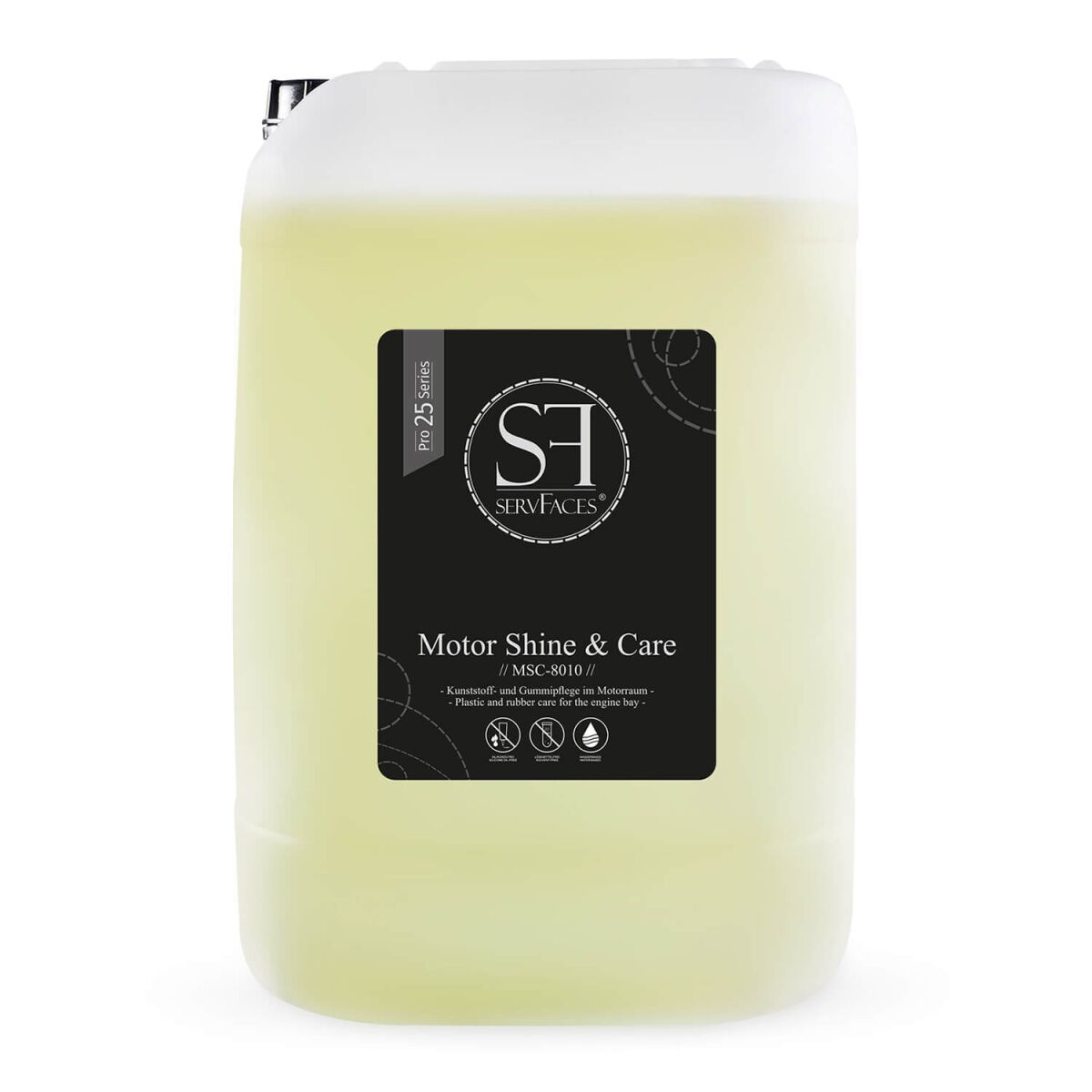 servFaces Motor Shine & Care Motorraum-Kunststoffpflege 25kg