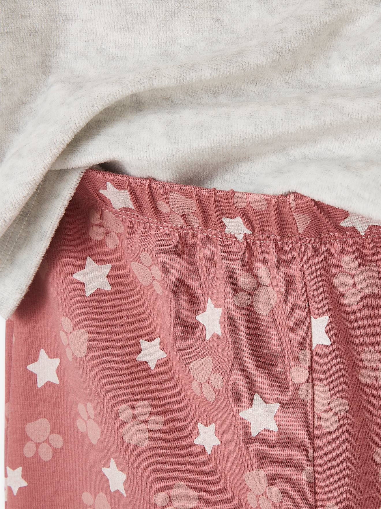 Pyjama fille bi-matière Pat'Patrouille® gris chiné et rose