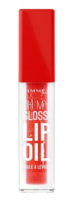 „Rimmel Oh My Gloss Lip Oil“ lūpų blizgis 004 ryškiai raudonas