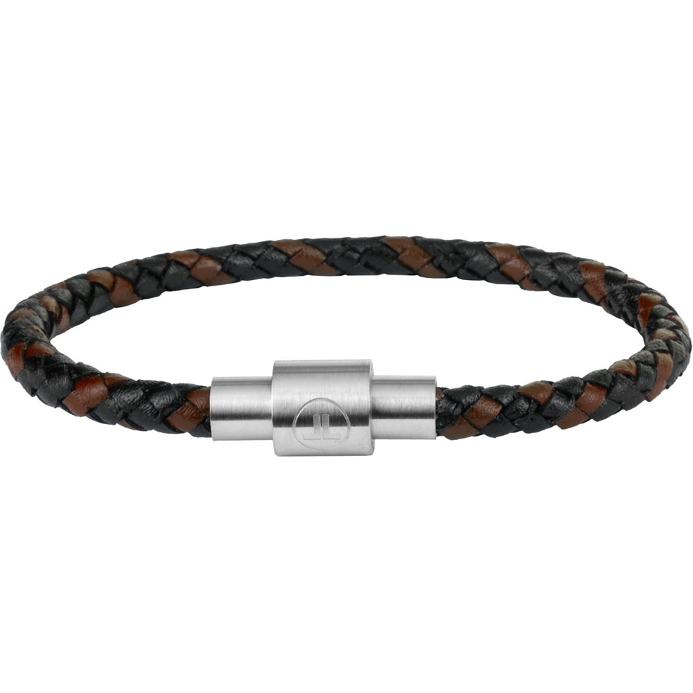 Jacques Lemans Bracelet Cuir, Acier inoxydable bicolore Bracelet