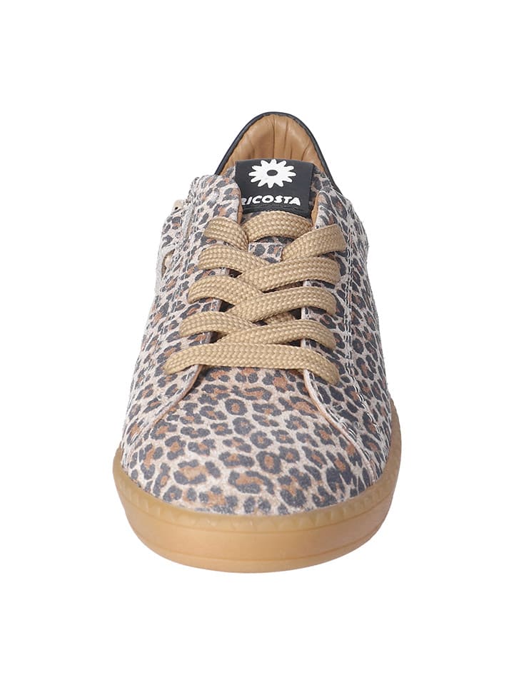 Ricosta Leder-Sneakers in Beige/ Braun günstig kaufen