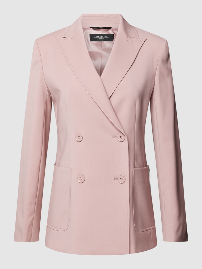 Blazer mit Reverskragen Modell 'NERVOSO' in rosa