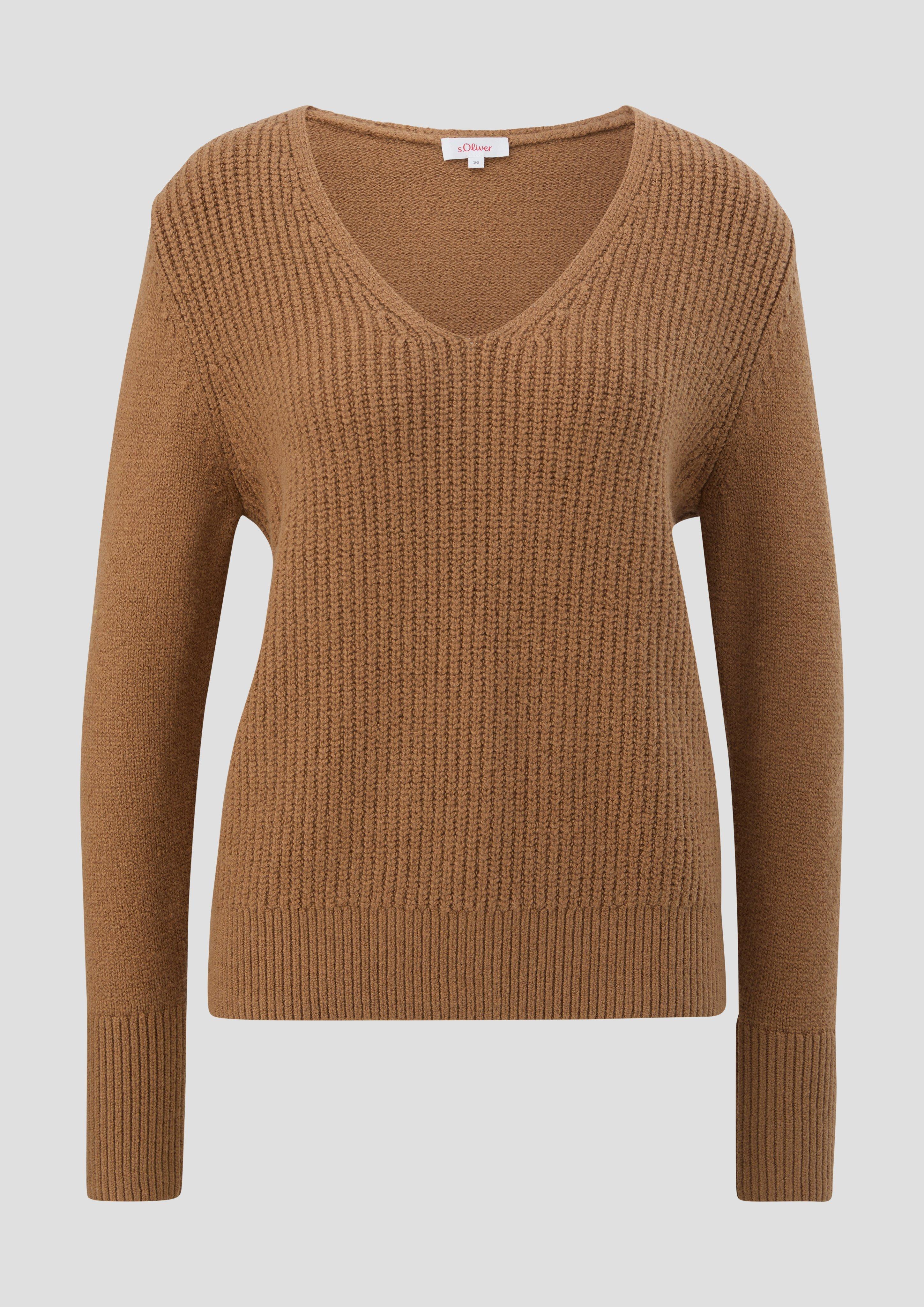 Strickpullover mit V-Ausschnitt  2134490-8469