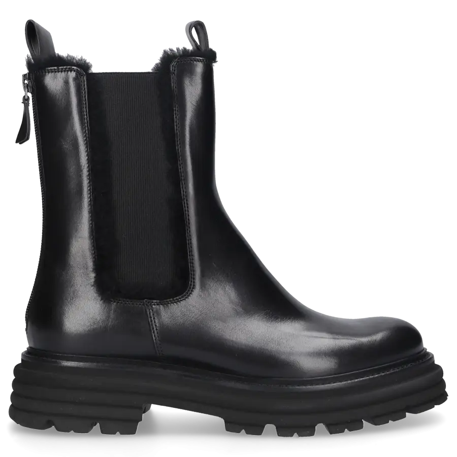 305 SOBE - Chelsea Boots ENGADIN Veloursleder - schwarz
