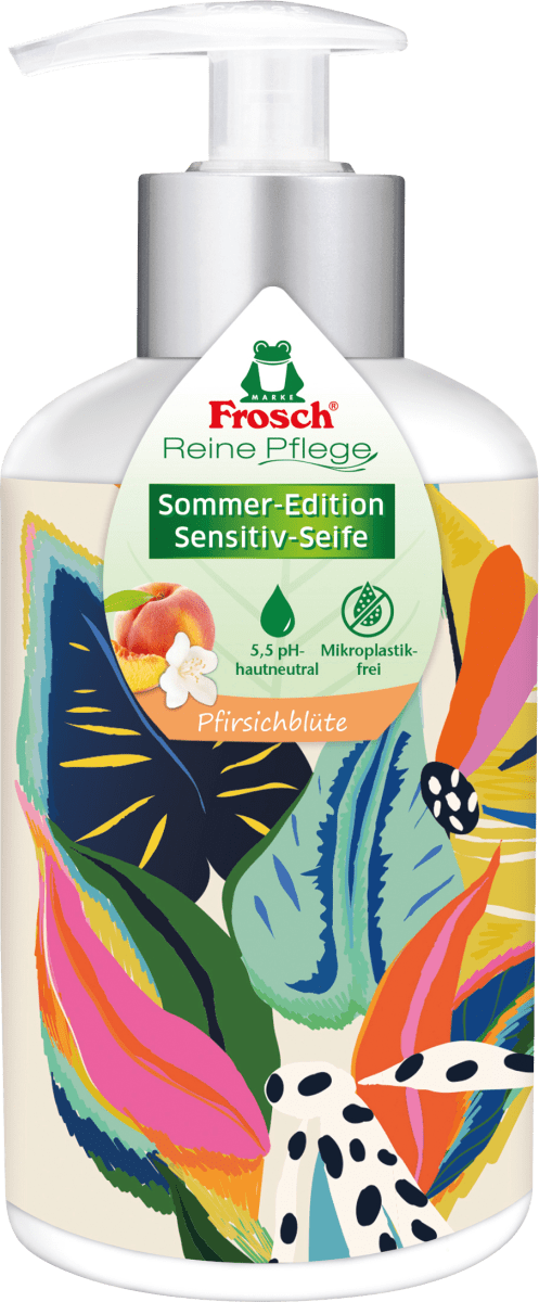 Flüssigseife sensitiv, reine Pflege Sommer-Edition, 300 ml