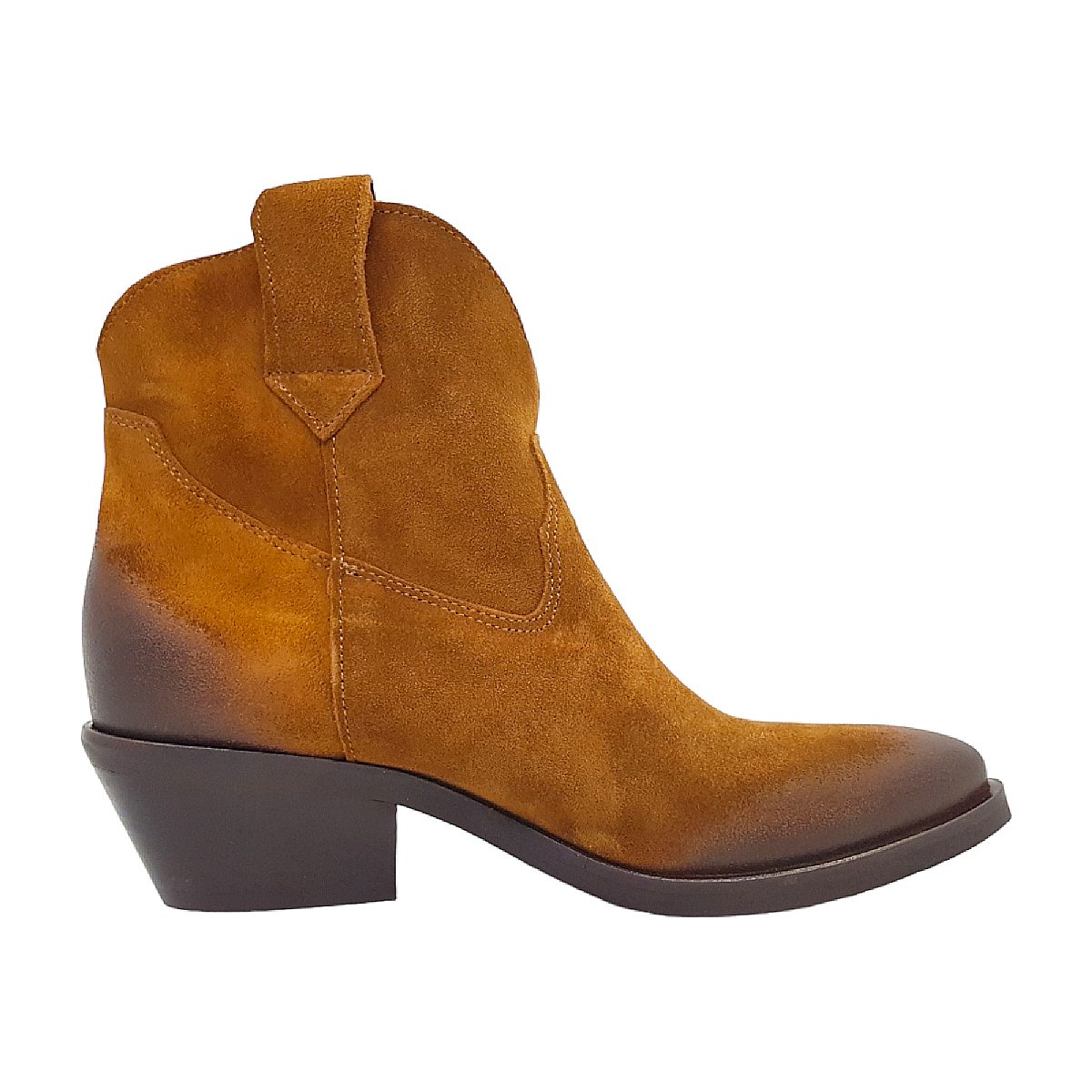 Lazamani Booties Western Low 55.103 - Ladies Braun Cognac