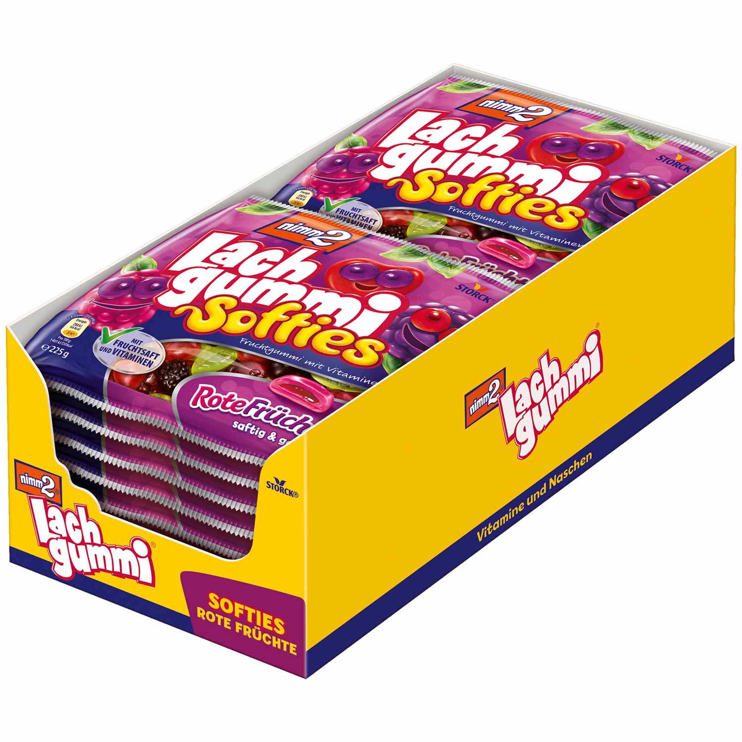 nimm2 Lachgummi Softies Rote Früchte 225g