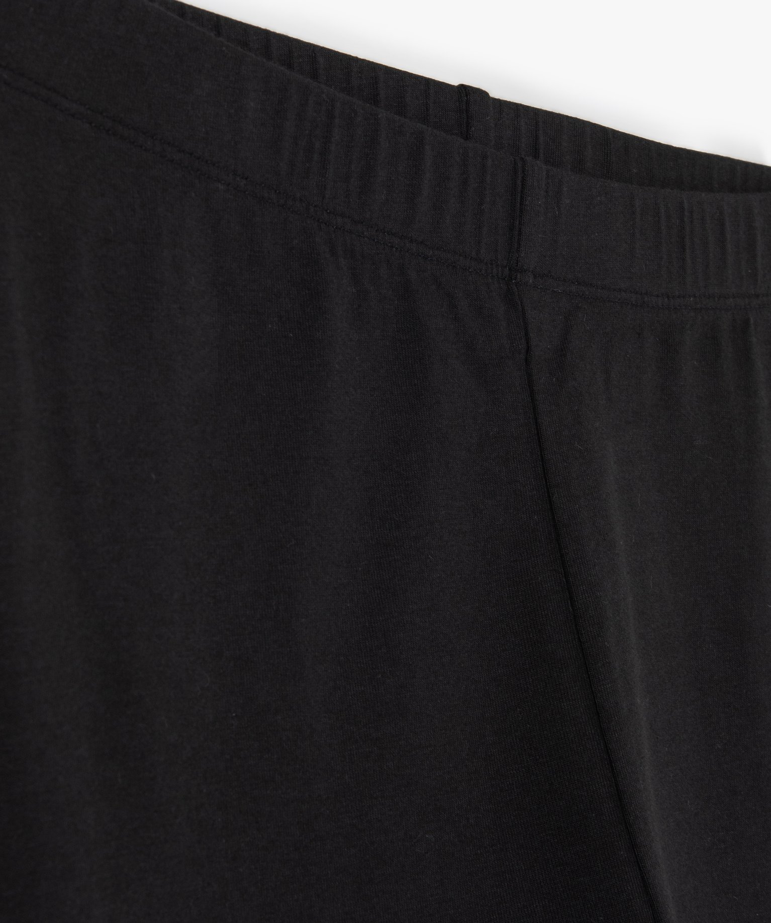 Legging fille long uni noir | GEMO