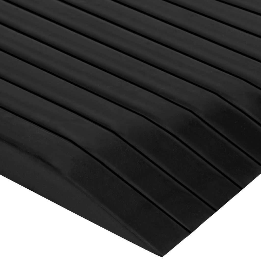 vidaXL Parkschwelle Schwellenrampen 2 Stk 110x32x3,8 cm Gummi