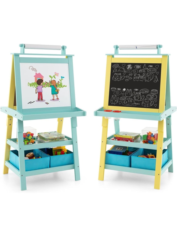 COSTWAY 3 in 1 Staffelei in Hellgrün günstig kaufen 50 x 60 cm