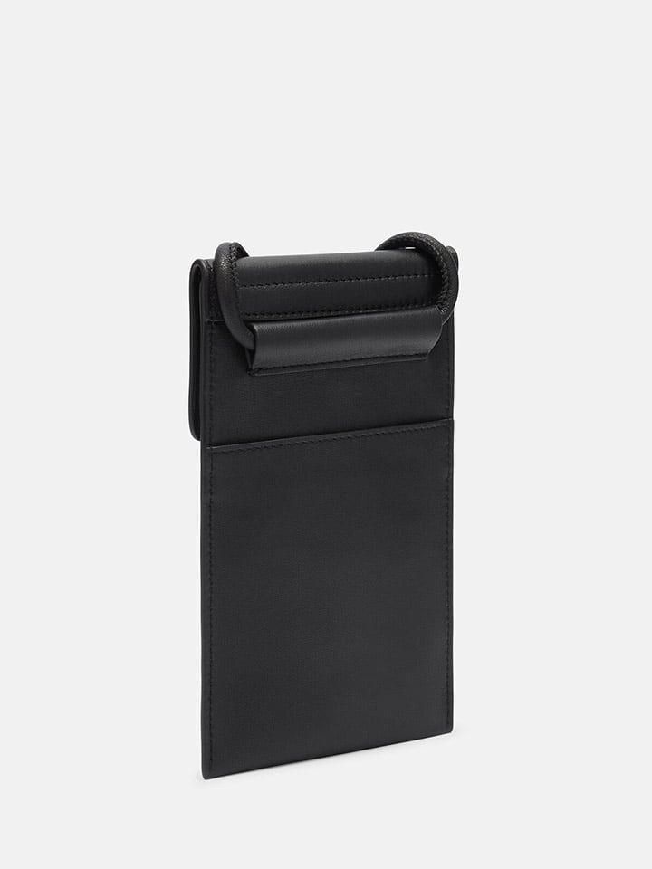 LIEBESKIND BERLIN Leder-Handytasche in Schwarz - (B)11 x (H)18 cm günstig kaufen onesize