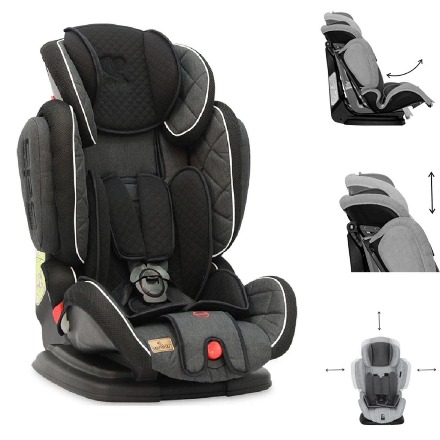 Lorelli Autokindersitz Kindersitz Magic + SPS Gruppe 1/2/3, bis: 36 kg, (9 - 36 kg) 1 - 12 Jahre verstellbar