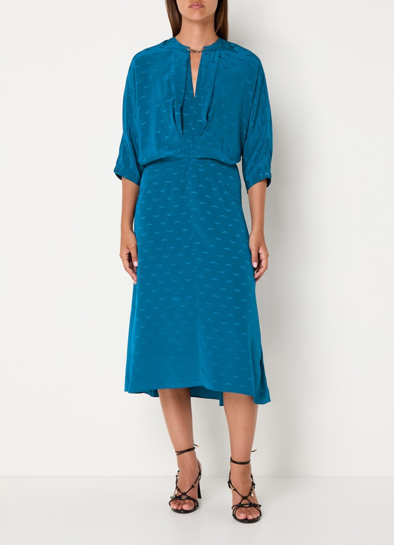 Zadig&Voltaire Ritany silkkinen miditunikamekko jacquard-kuvioinnilla