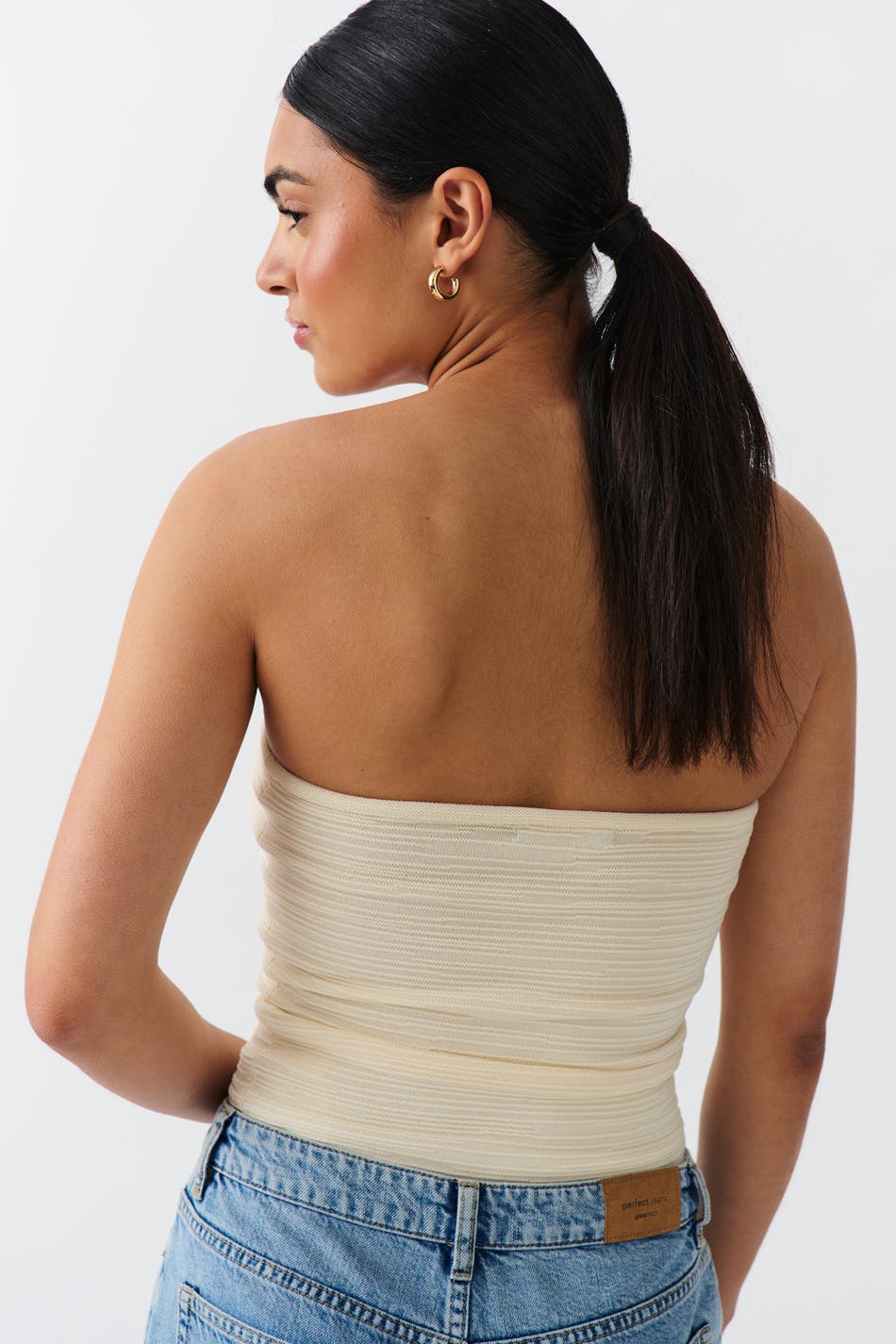 Knitted tube top