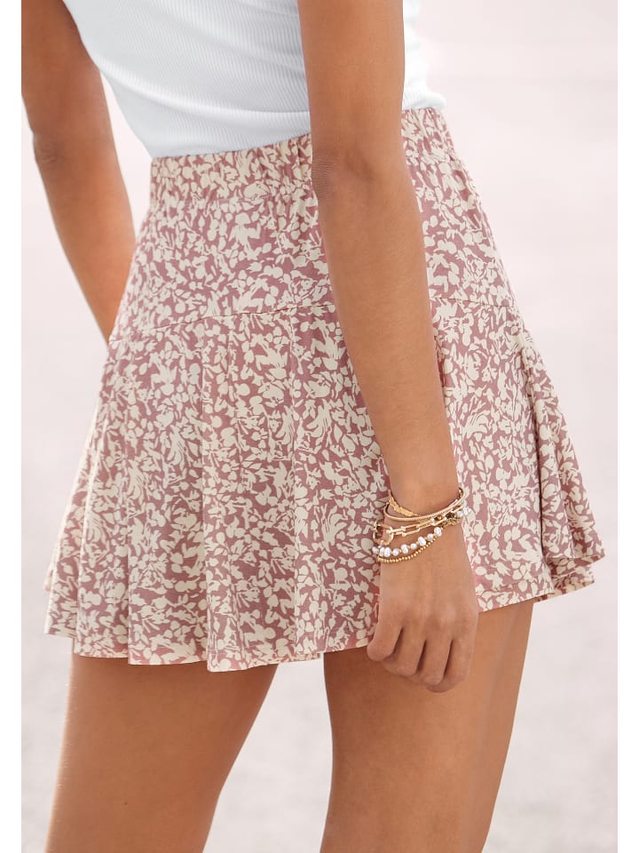 Vivance Hosenrock in mauve-creme-bedruckt günstig kaufen