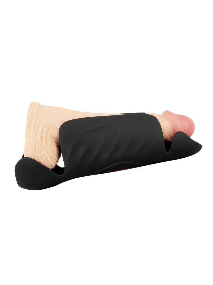 Rebel Masturbator mit Vibration Penis Trainer with 3 Point Stimulation in schwarz günstig kaufen 22 cm
