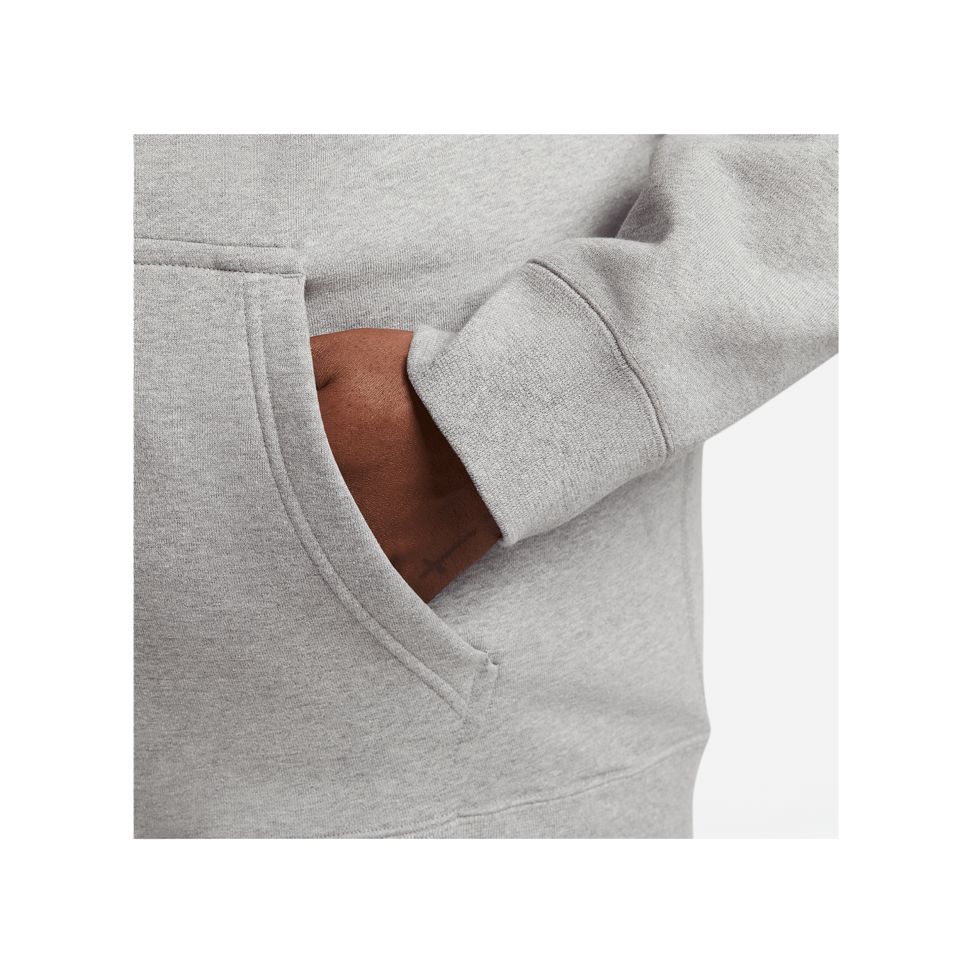 Nike Fleece Solo Swoosh Hoody Grau F063