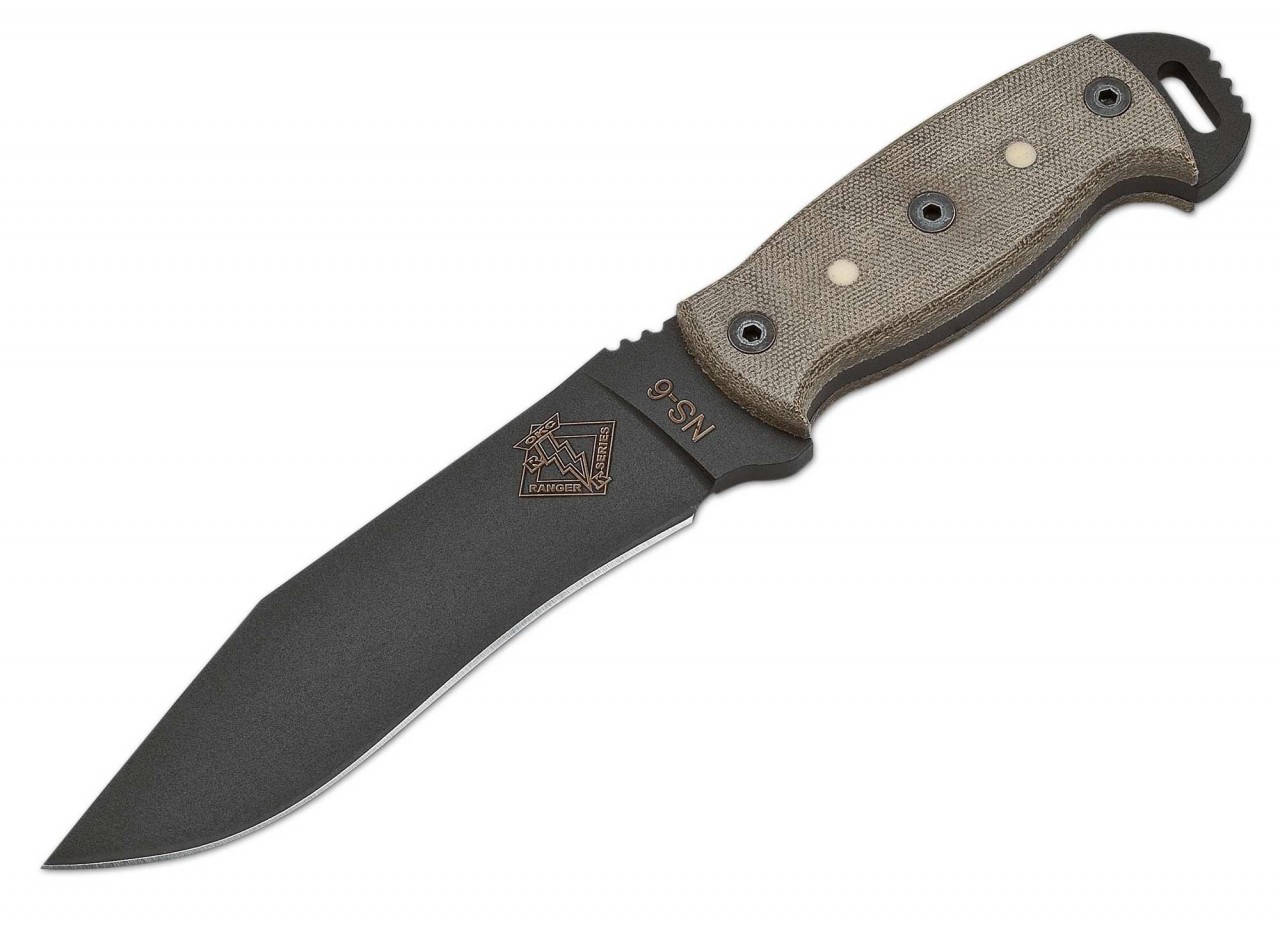 NS6 Black Micarta Flor Drops