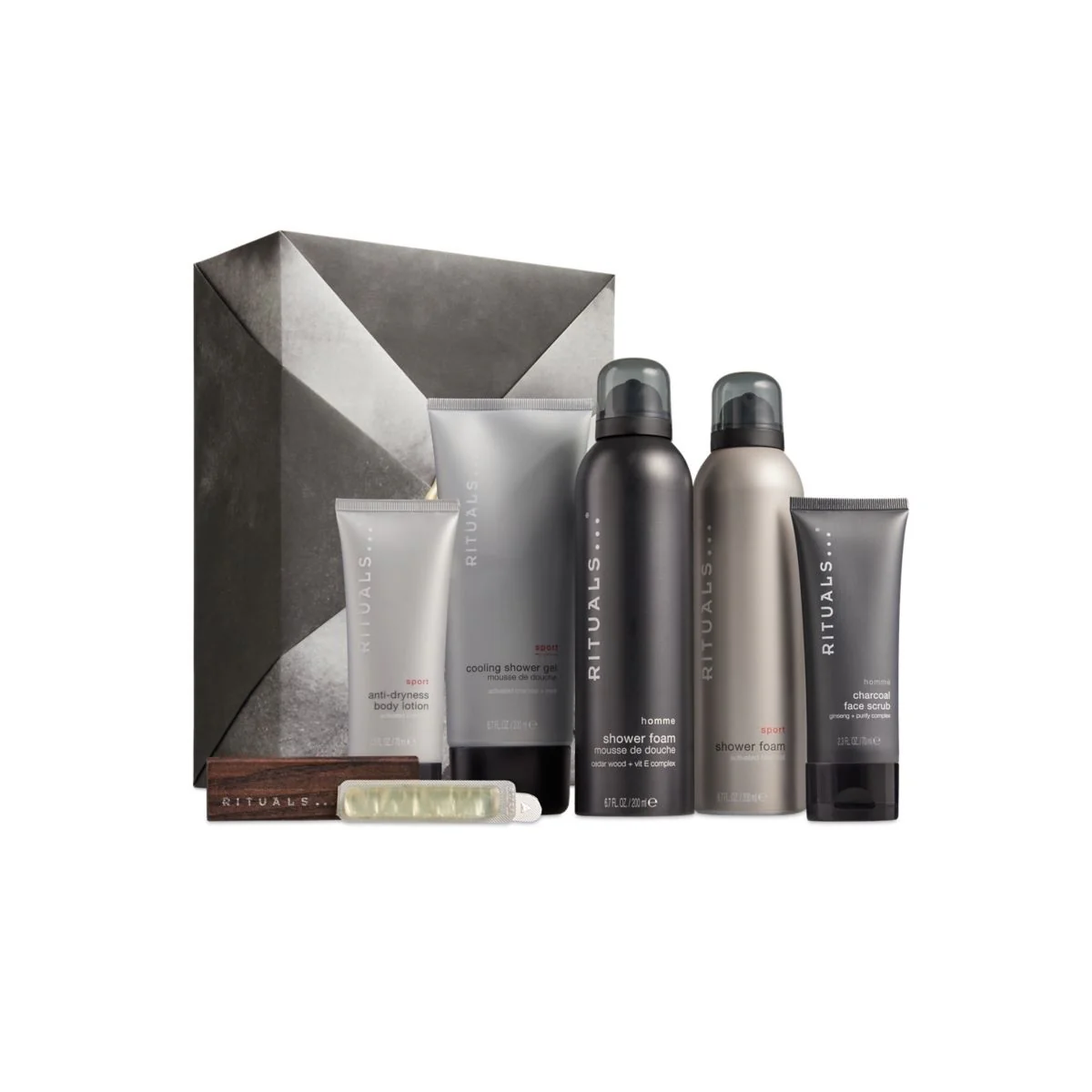 Homme miesten kylpy- ja vartalonhoitosetti, suuri - Homme & Sport -mallisto - Cofanetto Corpo