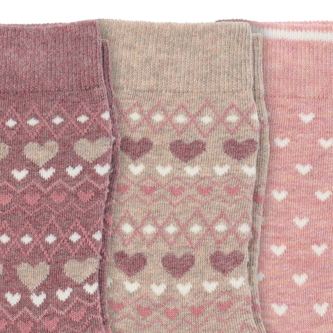 3 Paar Damen Socken in verschiedenen Dessins