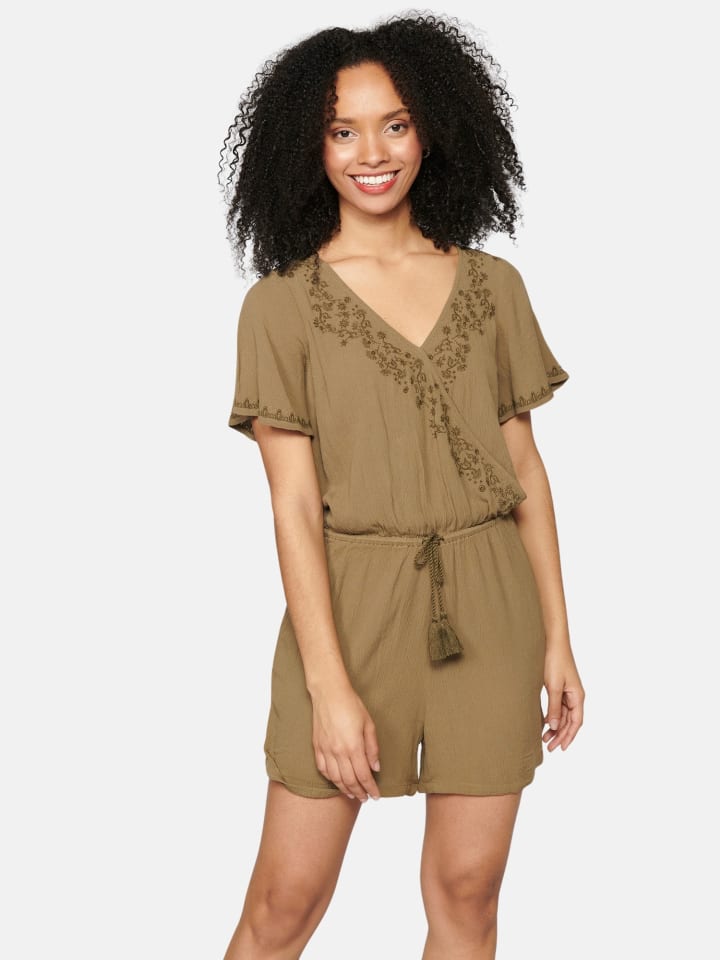 KOROSHI KURZÄRMELKLEID in khaki günstig kaufen