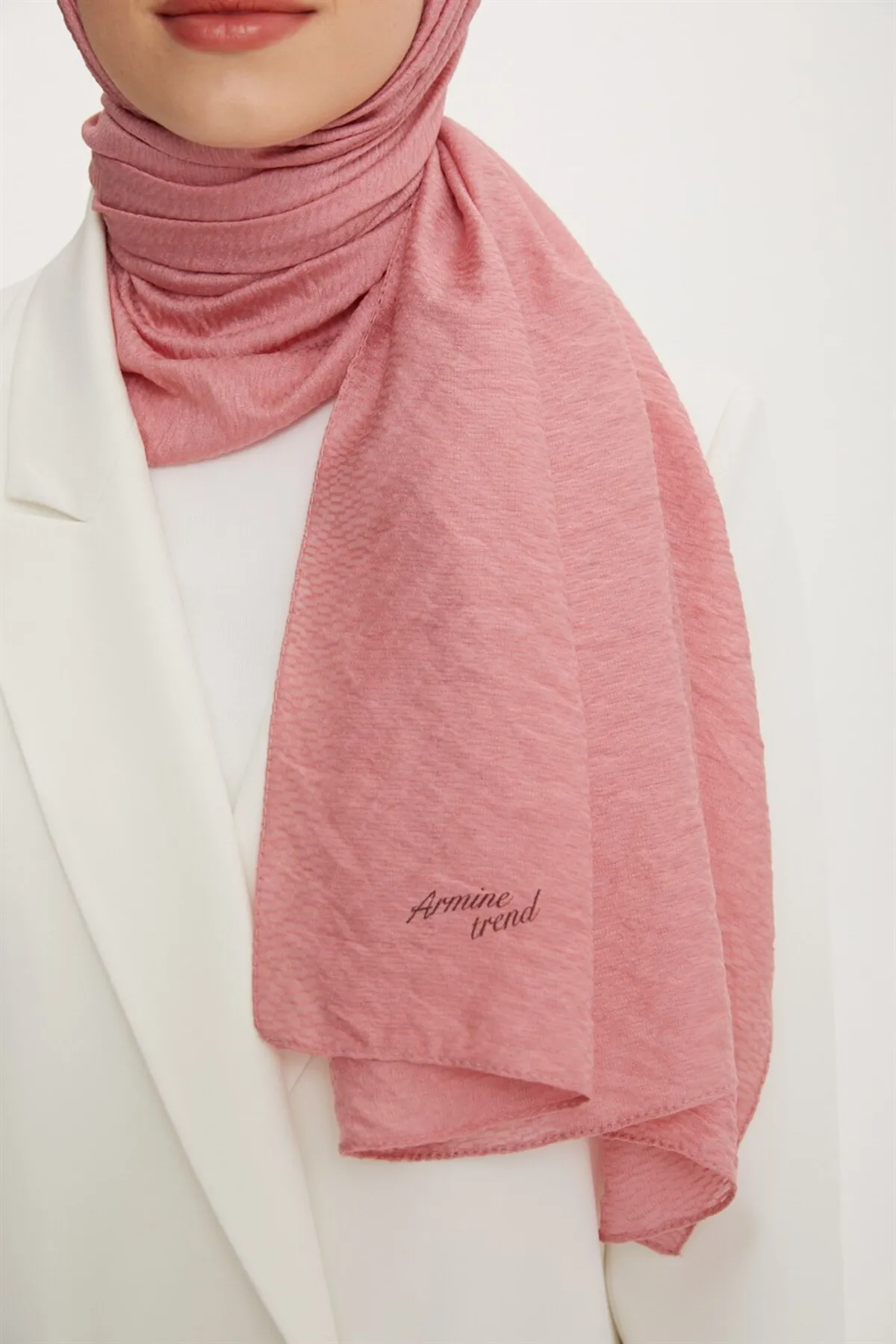 Armine  Trend Star Schal 3 Strukturiert – Ats3str-560 – Rosa