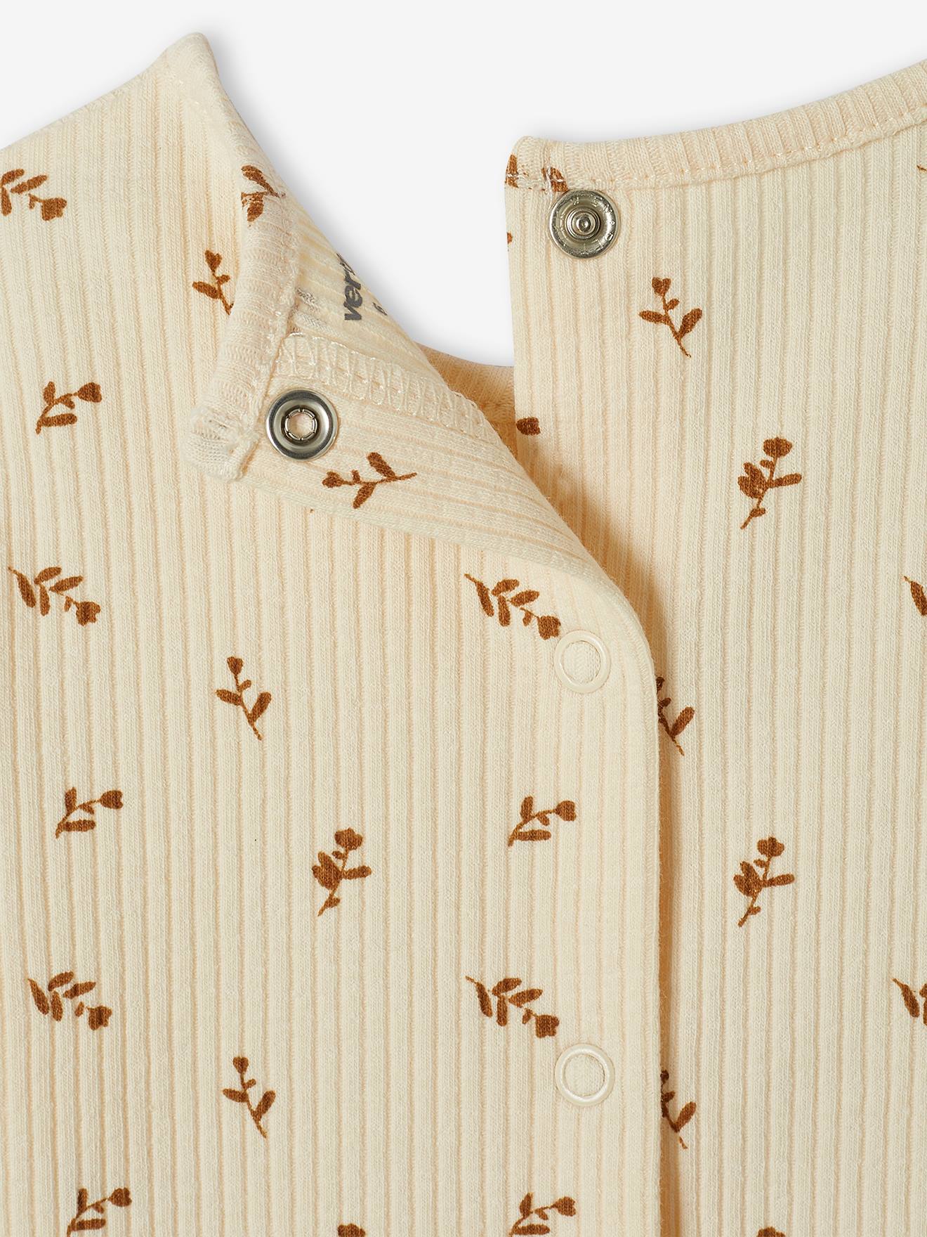 Tee-shirt à côtes bébé écru