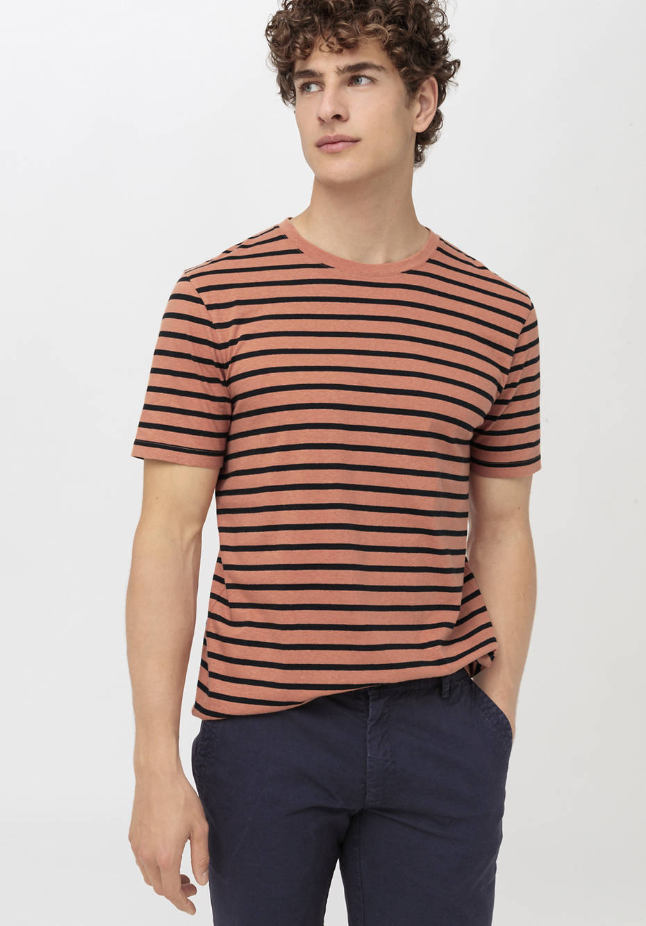 Ringel-Shirt aus Bio-Baumwolle mit Hanf