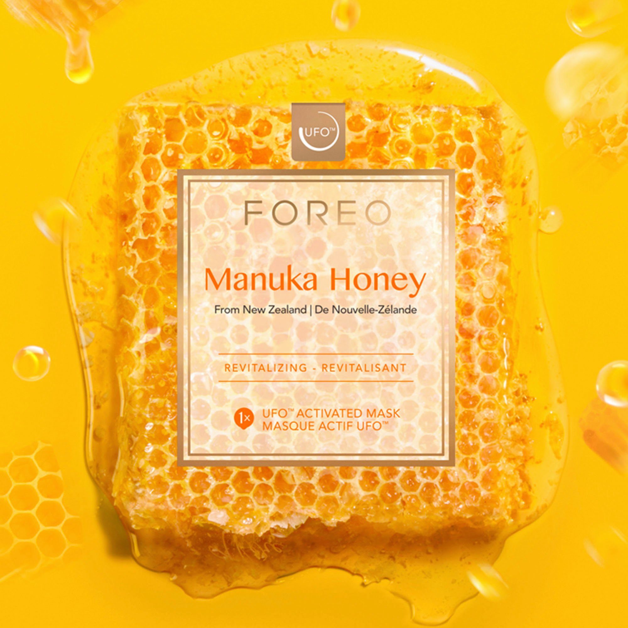 FOREO Tuchmaske Manuka Honey Packung, 6 x 6 g, kompatibel mit UFO & UFO mini