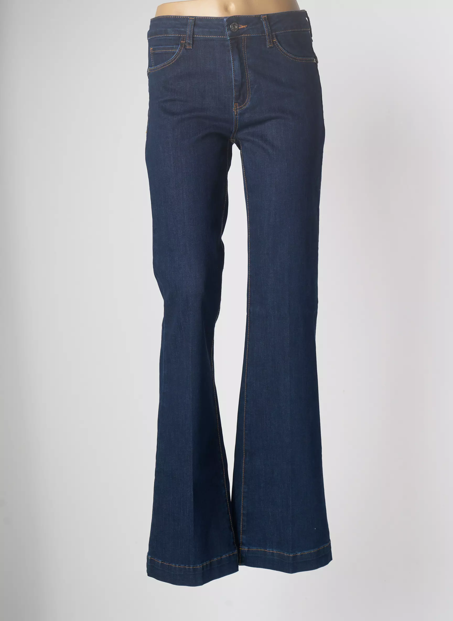 Caractere Jean Flare Femme couleur bleu