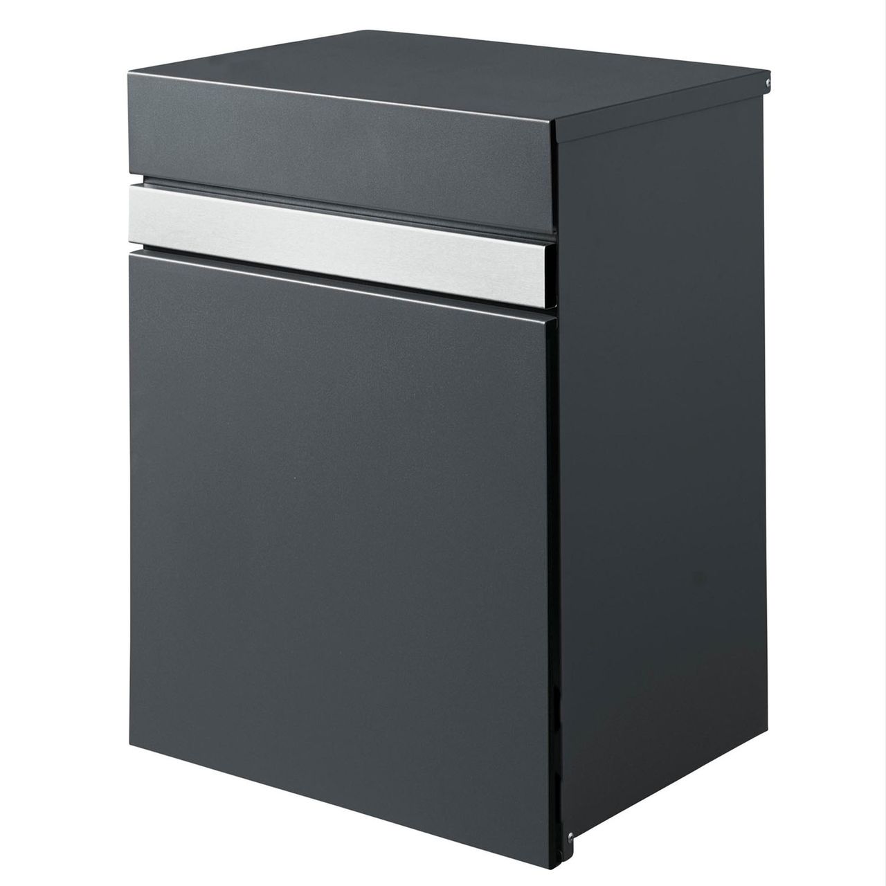 Weles AMARE DESIGN Paketbox Briefkasten Luxury mit Hausnummer - 58 x 44 x 35 cm - Anthrazit (7016)