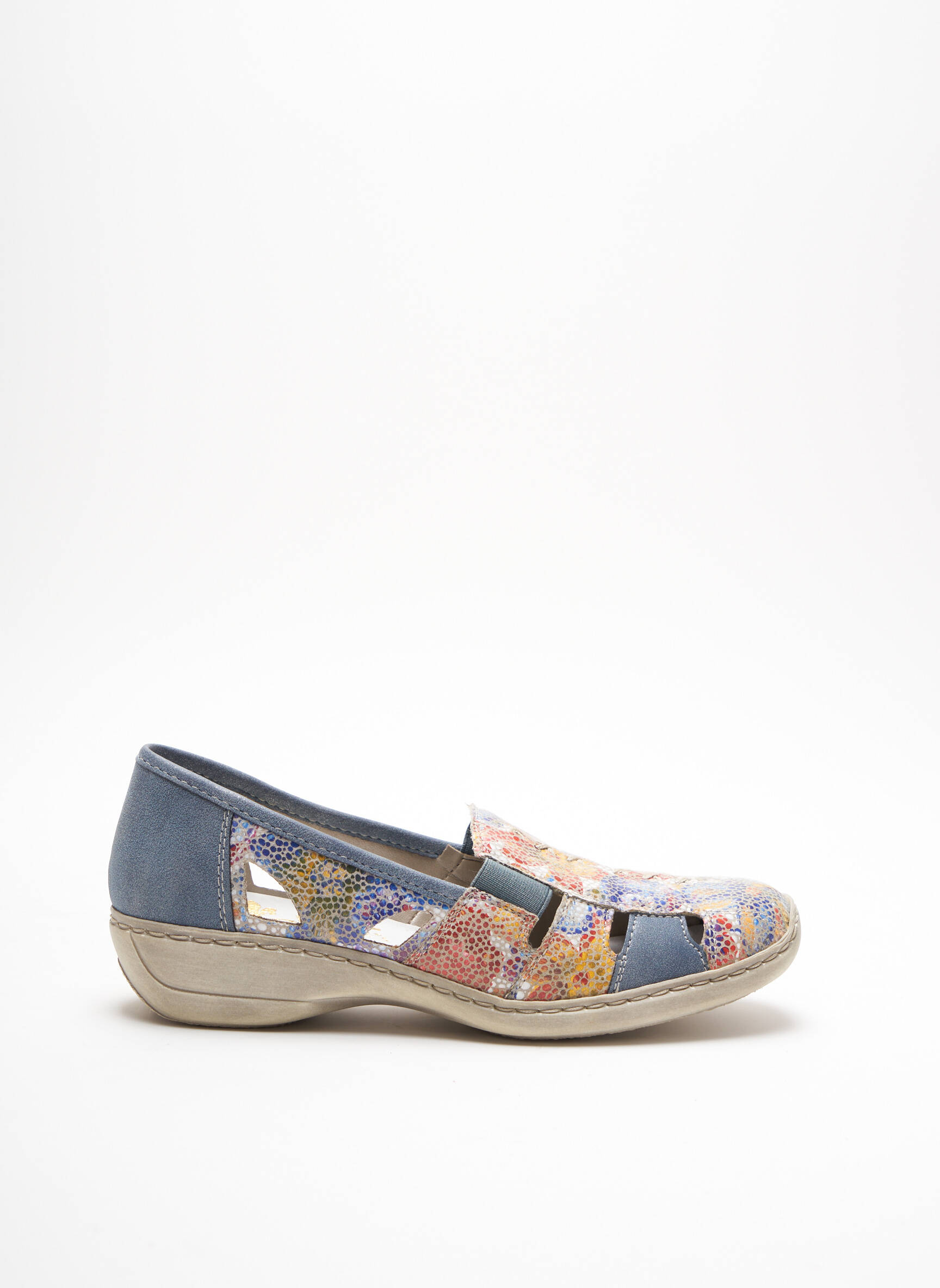 Rieker Sandales Nu Pieds Femme couleur bleu